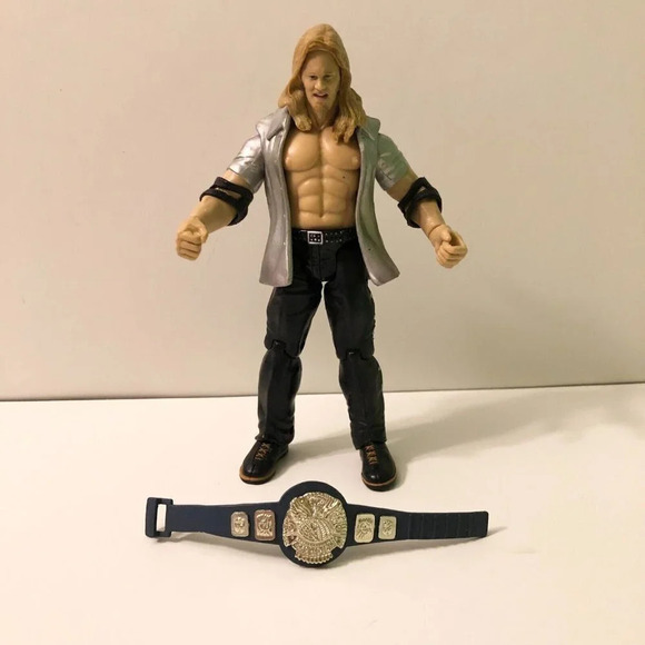 1999 WWE Jakks Pacific Titan Tron Live Chris Jericho Wrestling with Belt - Picture 1 of 12
